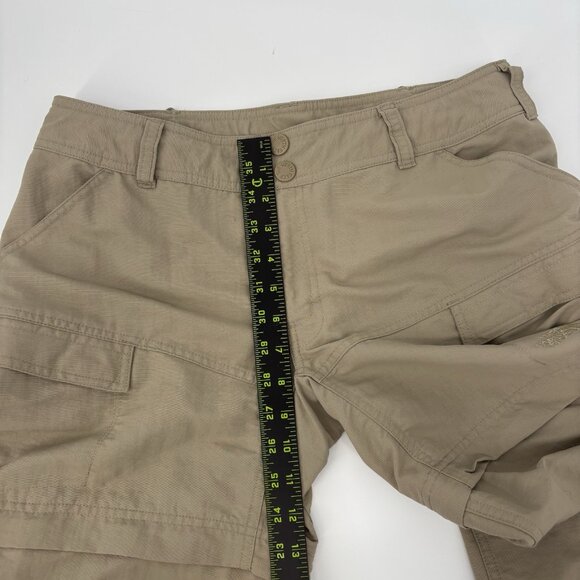 The North Face Convertible Outdoor Cargo Pants Womens Size 8 Tan Zip Off Leg - Picture 16 of 16